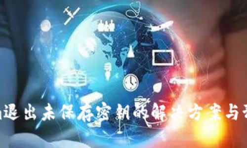 Tokenim退出未保存密钥的解决方案与预防措施