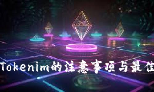 使用Tokenim的注意事项与最佳实践