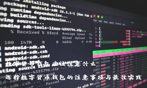 数字货币钱包应该注意什么

选择数字货币钱包的注意事项与最佳实践