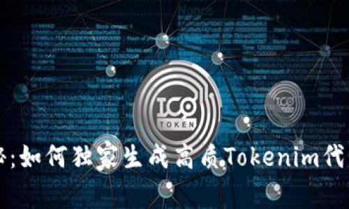专家揭秘：如何独家生成高质Tokenim代币的秘诀